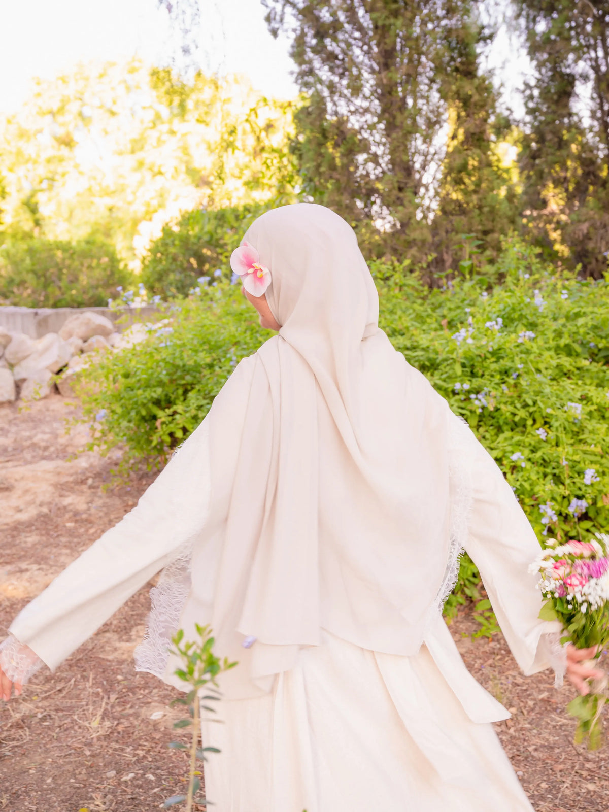 Robe Beige en Lin