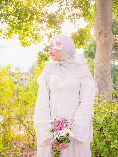 Robe Beige en Lin